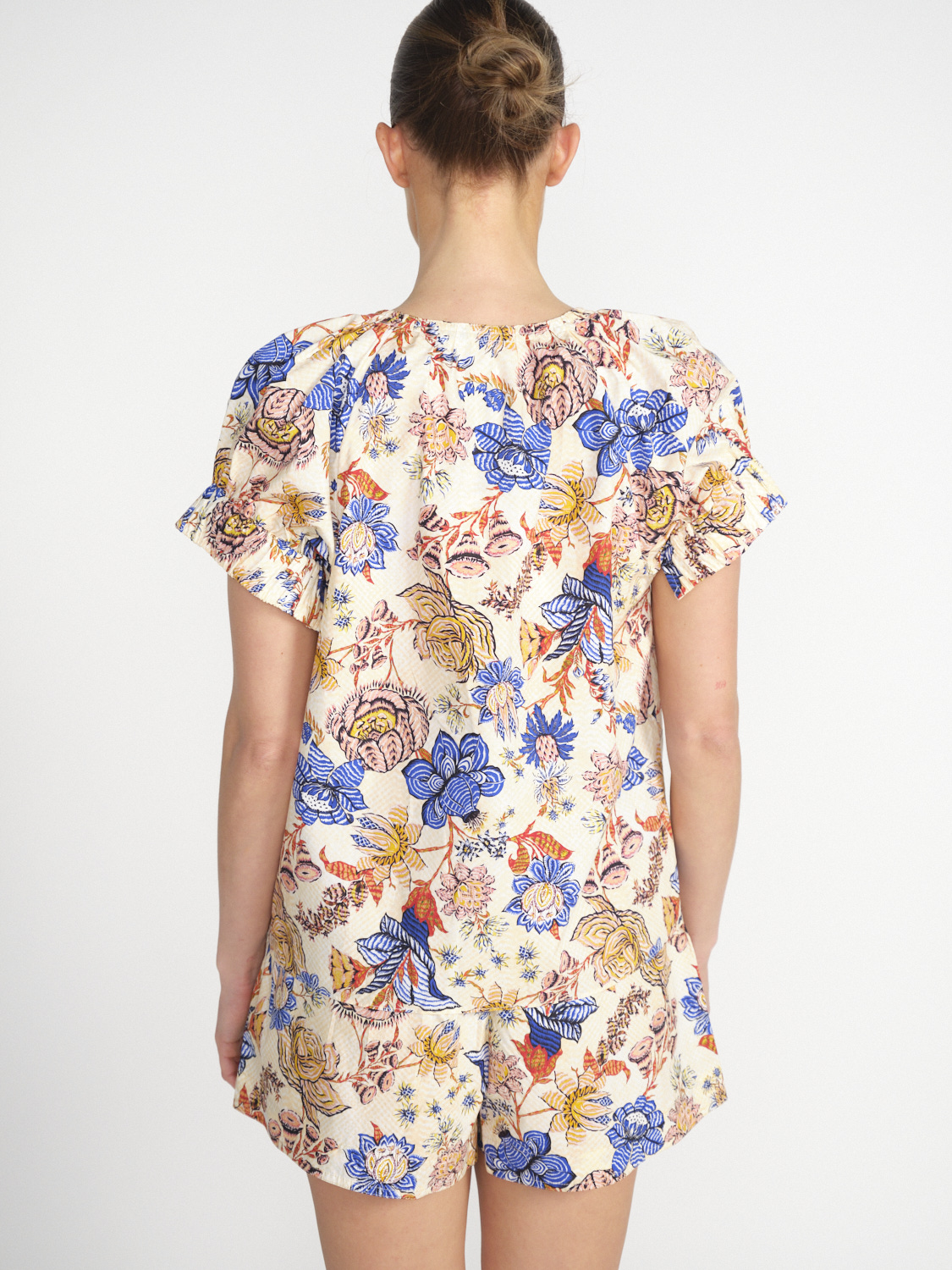 Ulla Johnson Naomi – Baumwoll-Bluse mit Blumen-Design   mehrfarbig 36