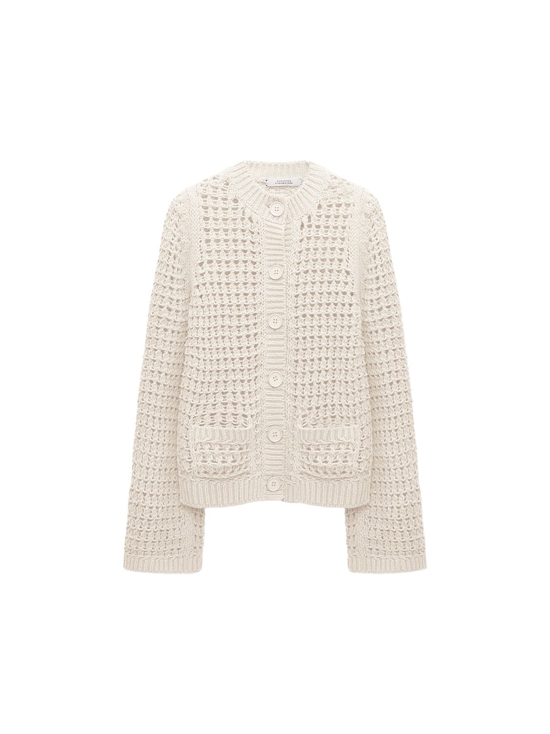 Dorothee Schumacher Sporty Crochet – cardigan made from a cotton blend  creme XS