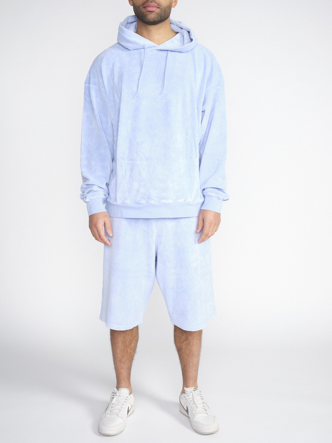 Martine Rose Classic terrycloth hoodie made from cotton blend  blue XS