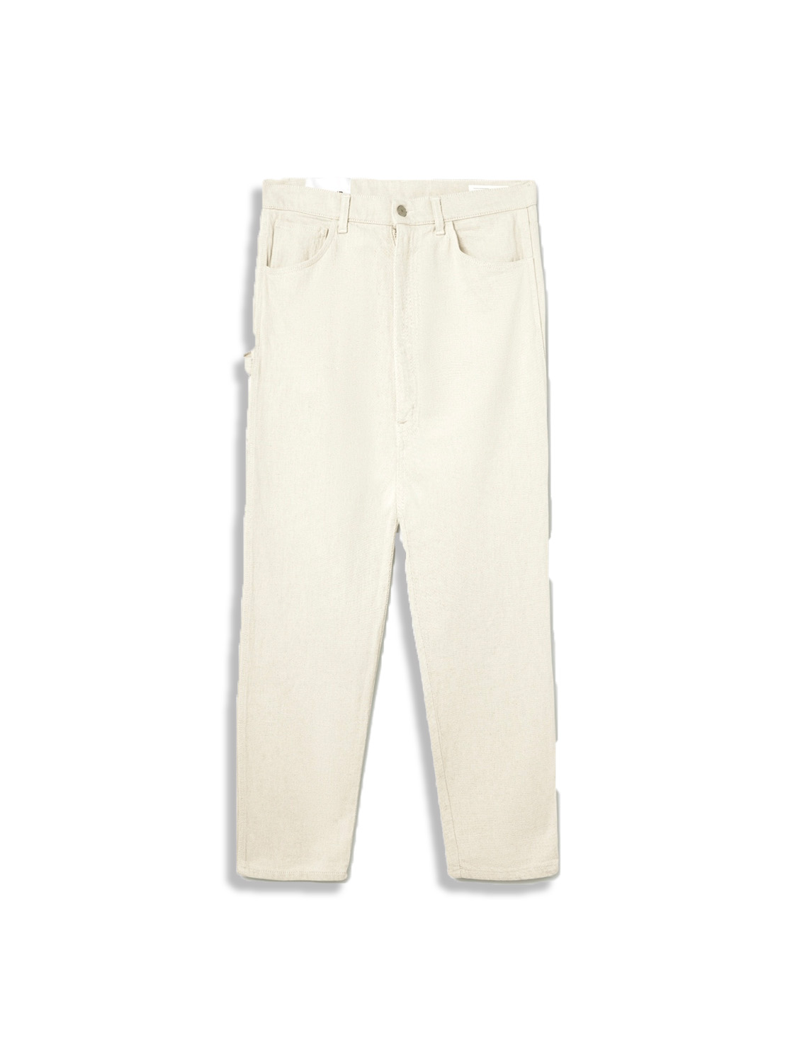 Pleated cotton trousers