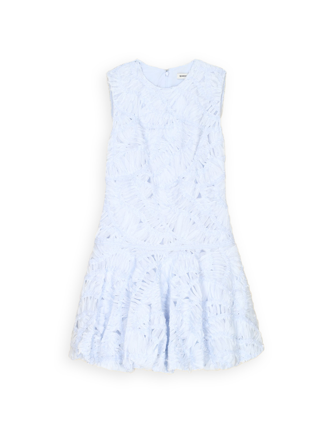 Simkhai Vallan – Mini dress with delicate lace   blue 38