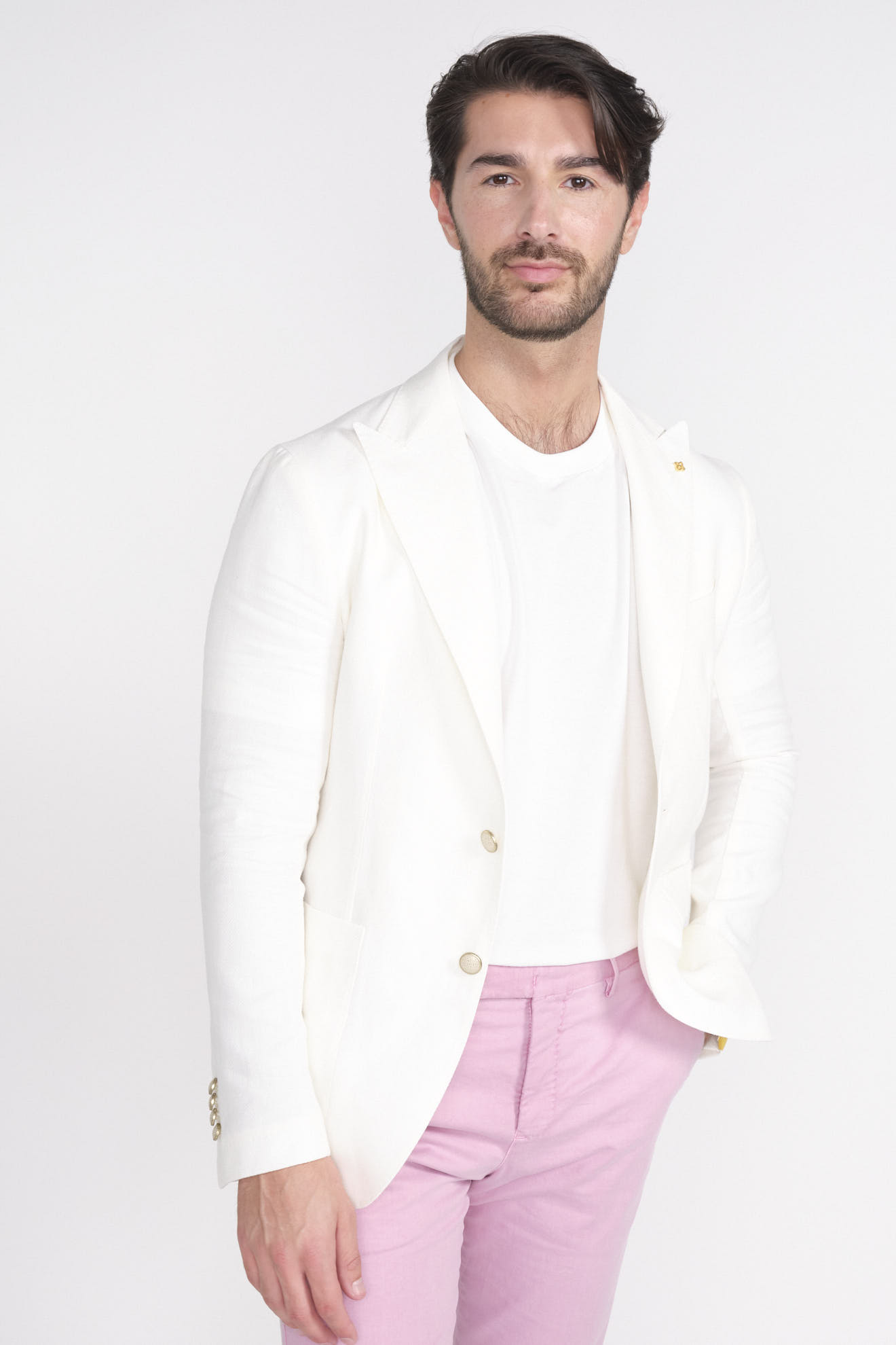 TAGLIATORE Derrick - Linen jacket rosa 46