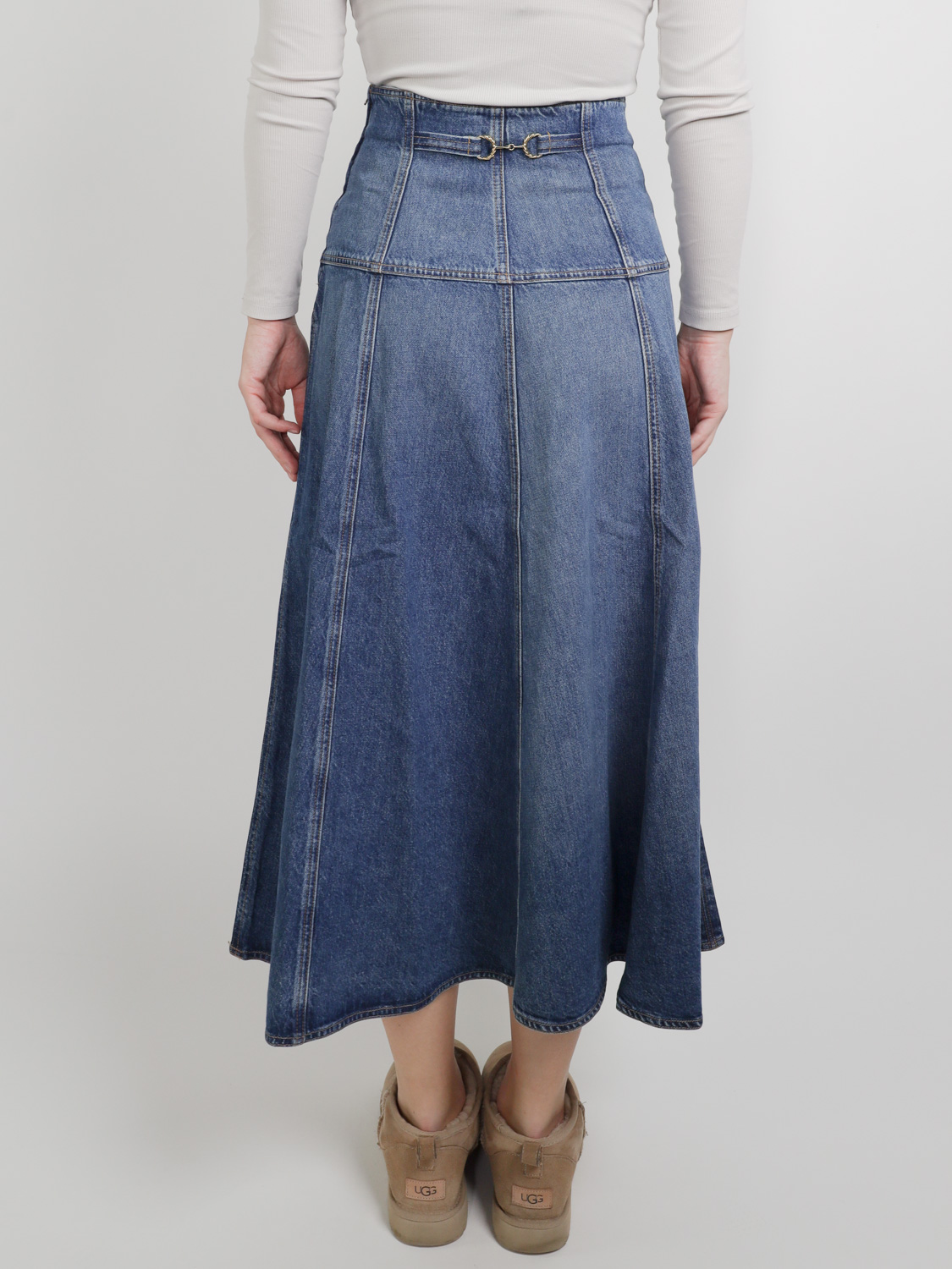 Ulla Johnson The Brigitte - Denim maxi skirt | loui.rocks