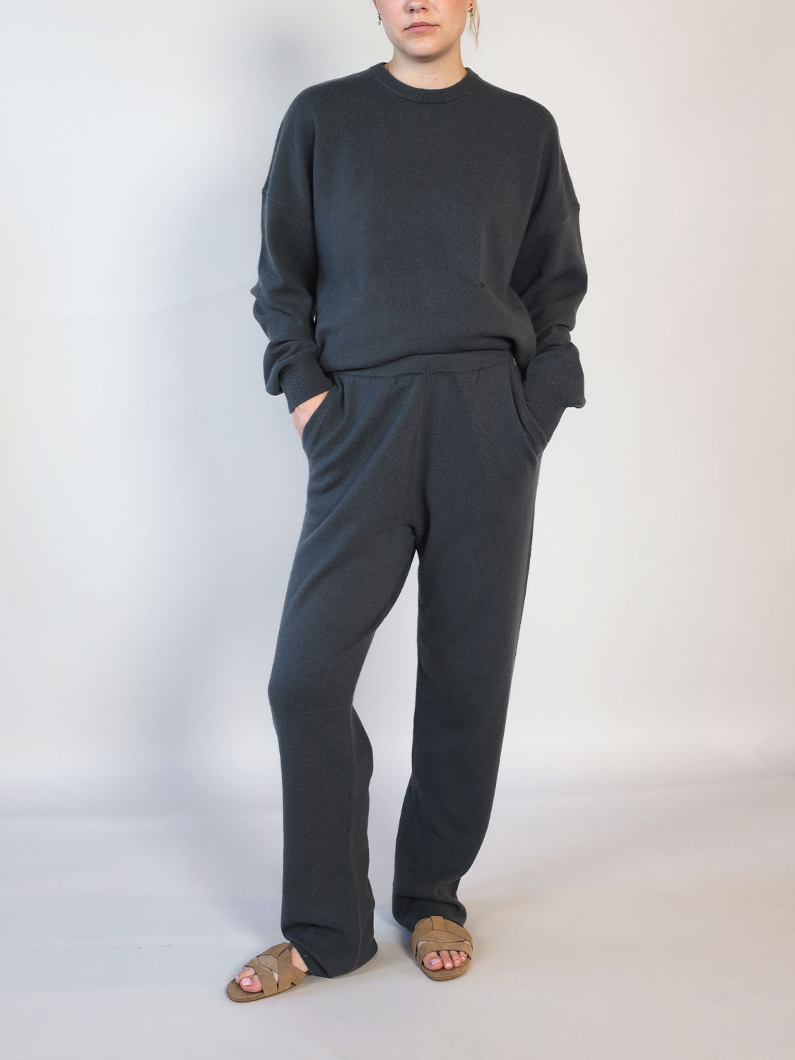 Extreme Cashmere N°320 Rush – Cashmere Hose anthrazit One Size