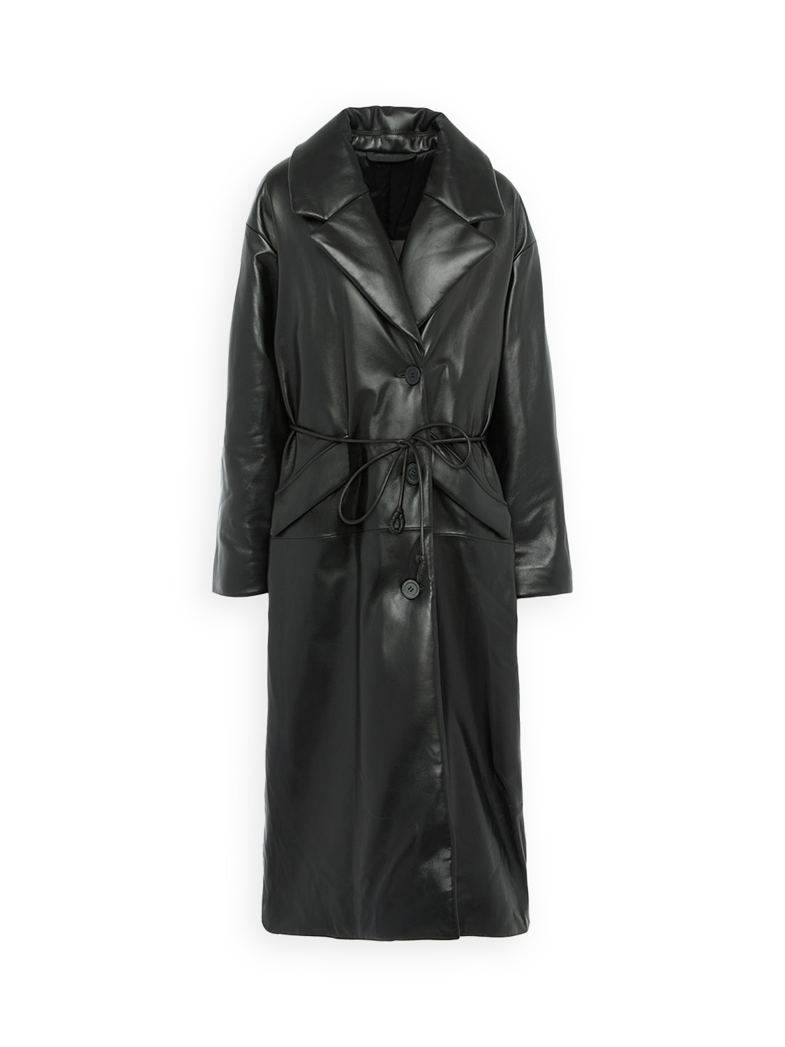 Techno Coat - Abrigo de piel oversize