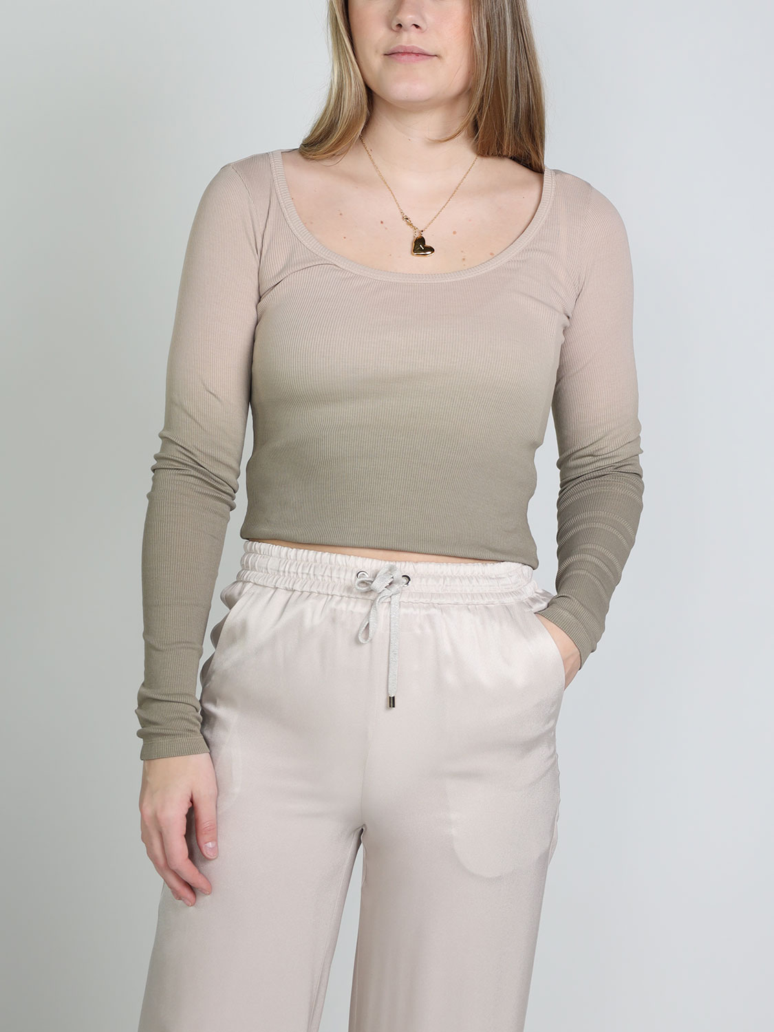 Dondup Longsleeve with color gradient   creme L