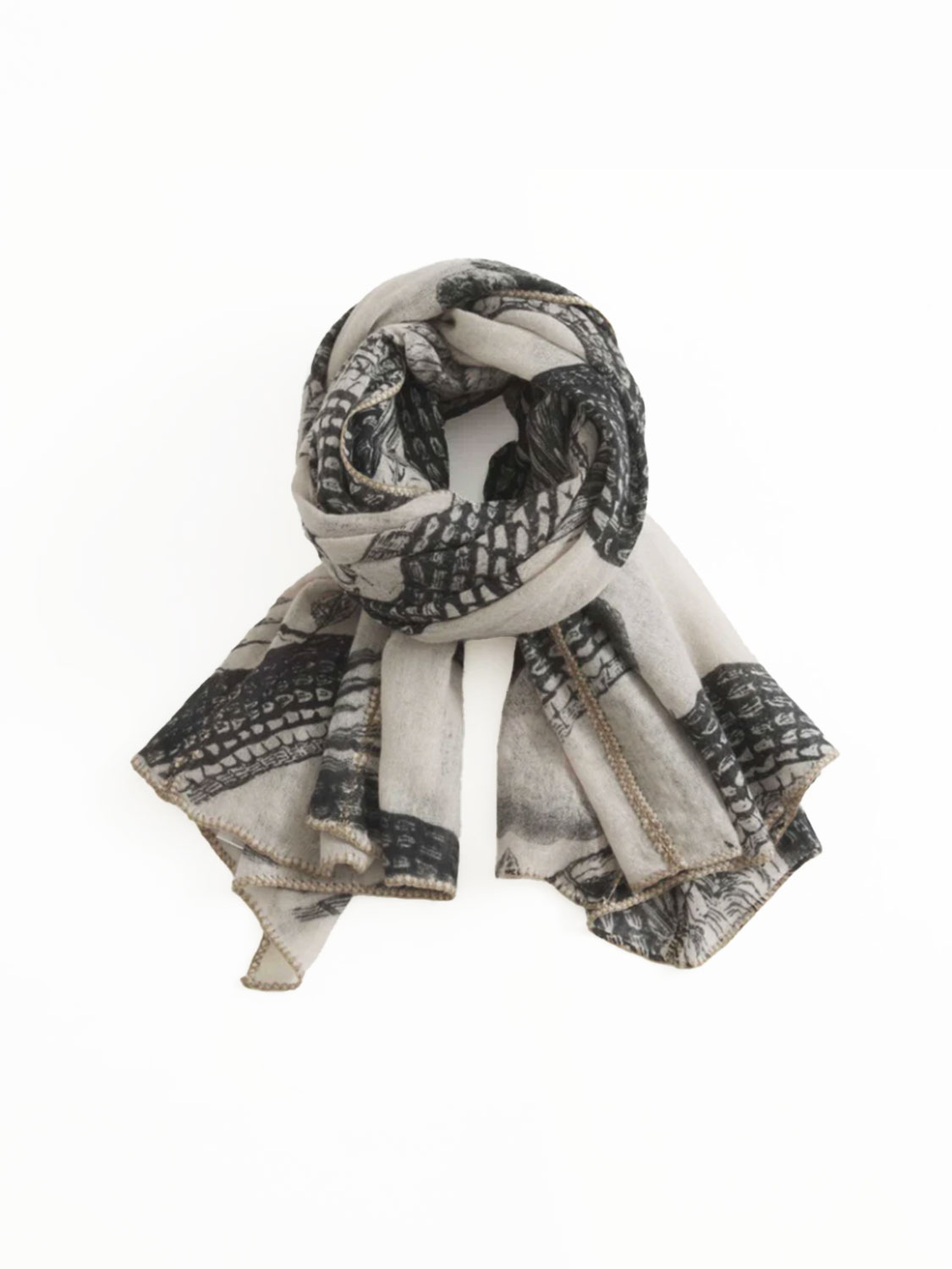 friendly hunting Scarf Patch brown One Size