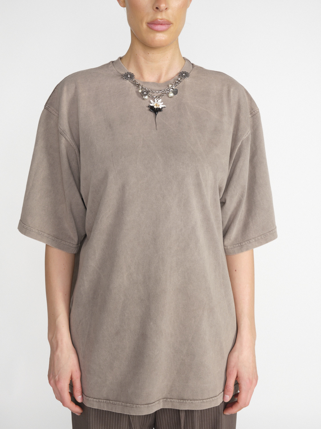 Ottolinger Oversized T-Shirt aus Baumwolle  braun M
