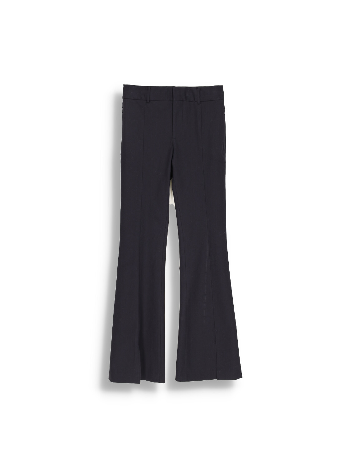 Frame Le High Flare Split - Pantalon à jambe droite noir 34