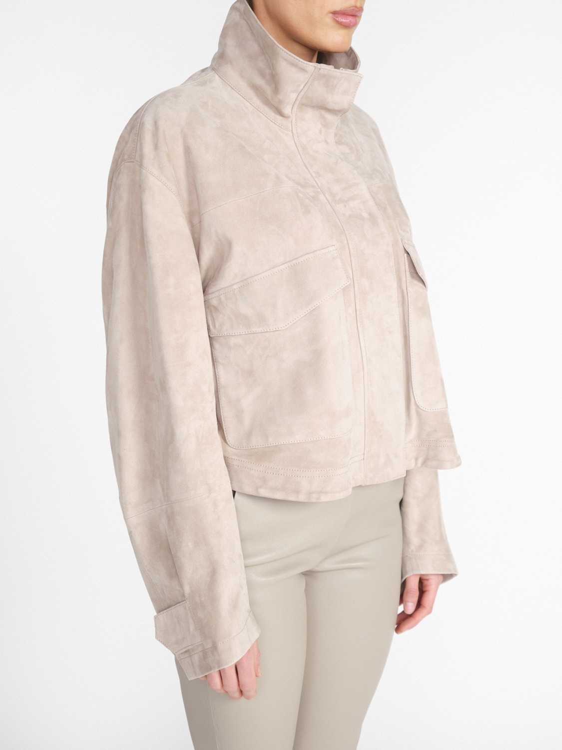 Arma Hannover - Short suede jacket  beige 38