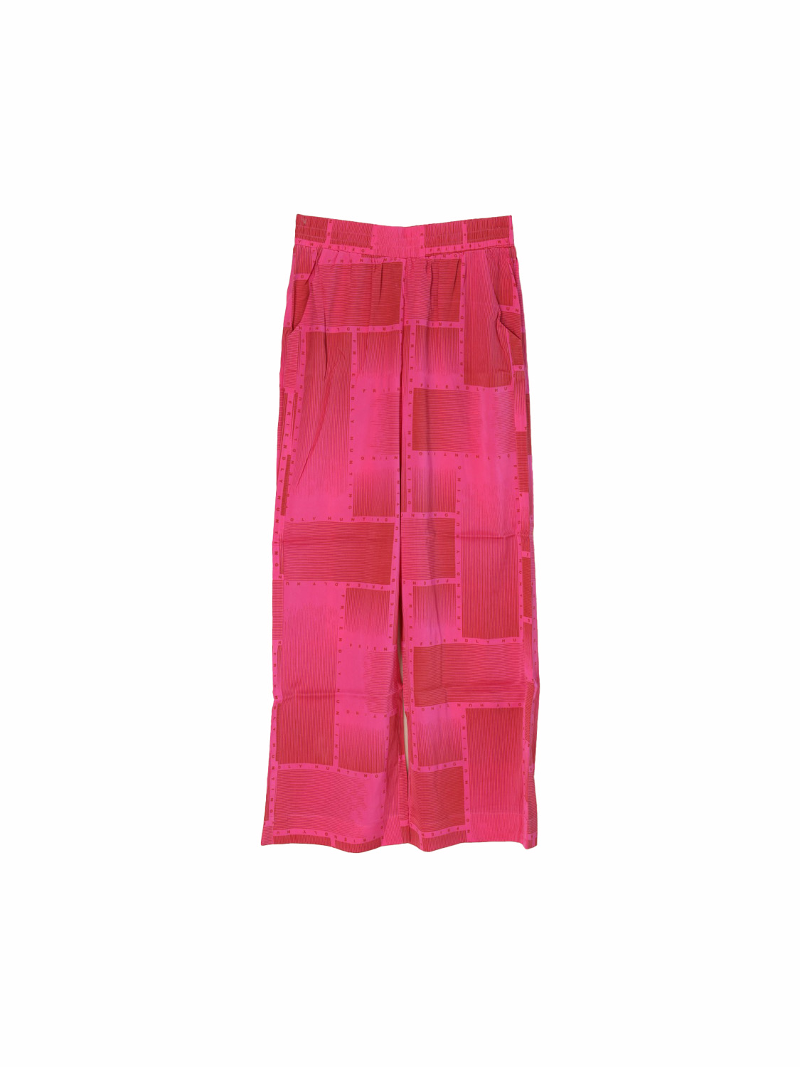 friendly hunting Pants with logo print  pink S