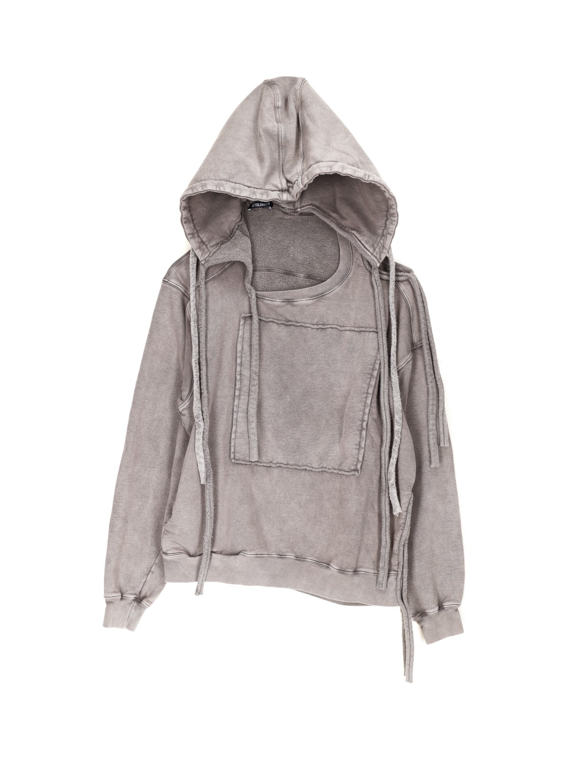 Ottolinger Deconstructed cut-out hoodie  brown S