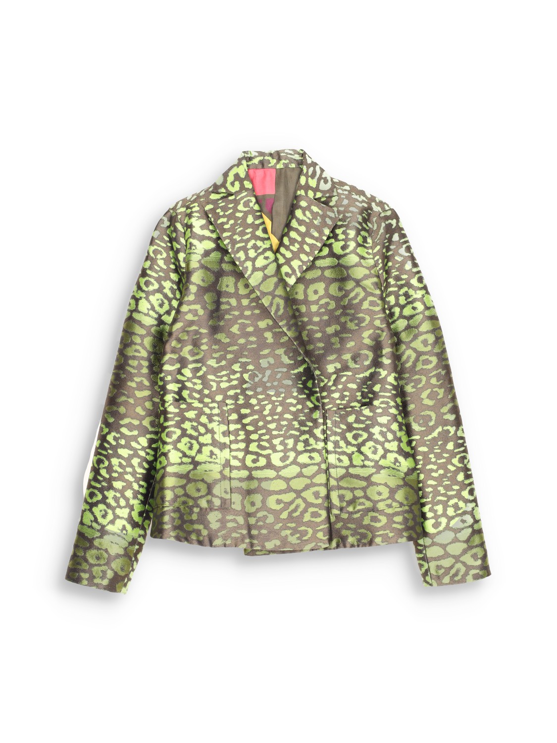 Cecilia Short Jacket with Leopard Pattern 