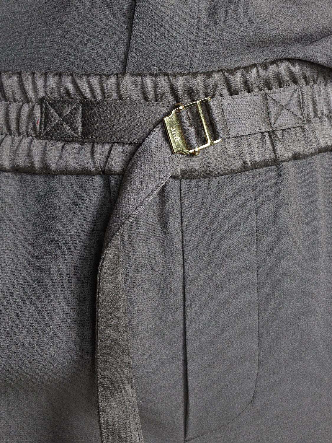 Ami Paris Flowing trousers with belt detail beige XS Ami Paris Flowing trousers with belt detail beige XS