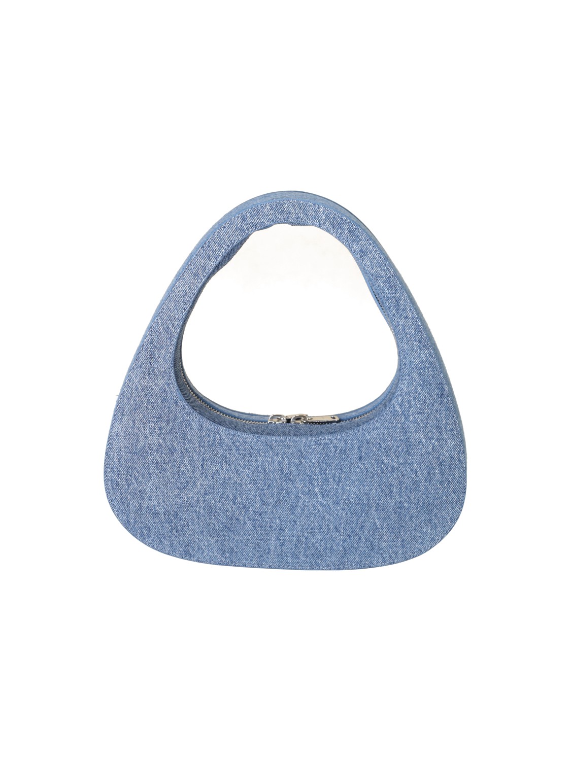 Denim Baguette - Borsa a mano in look denim 